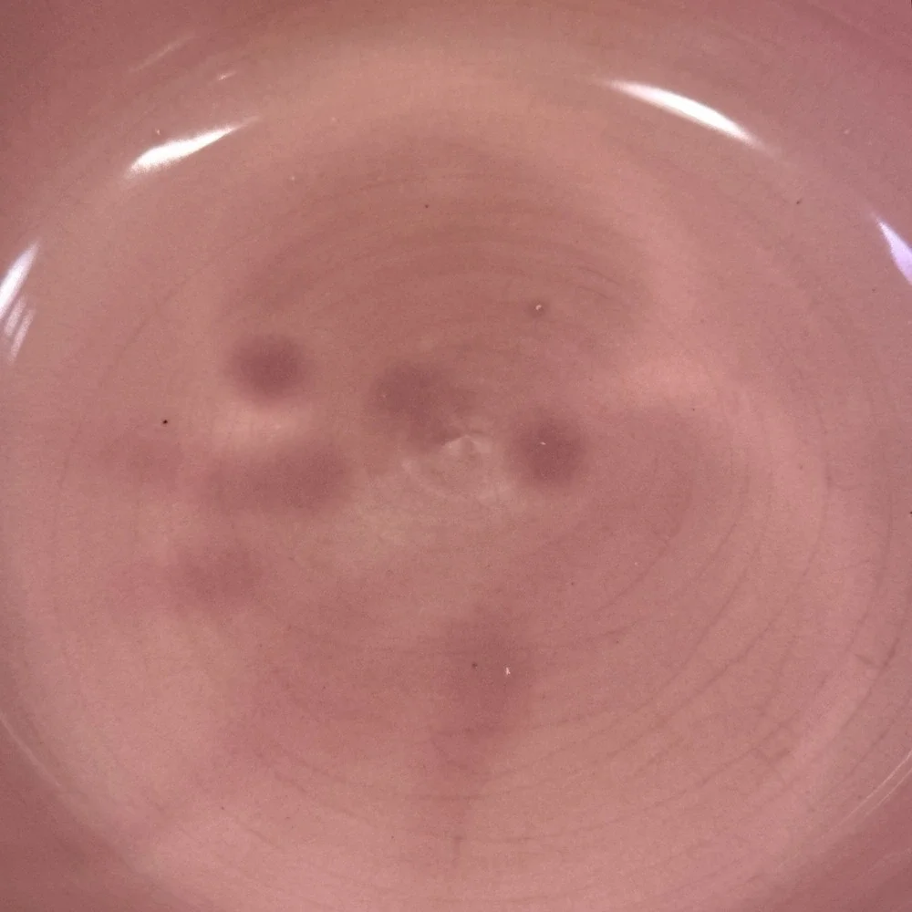 Vintage 1940s Sevilla USA Pink Pottery Covered Casserole Dish Lid 8.25
